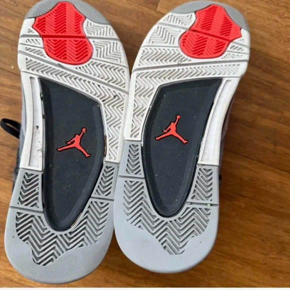 Men's Size 9 - Nike Air Jordan 4 Retro Dark Grey Infrared 23 Black DH6927061 - Picture 6 of 6